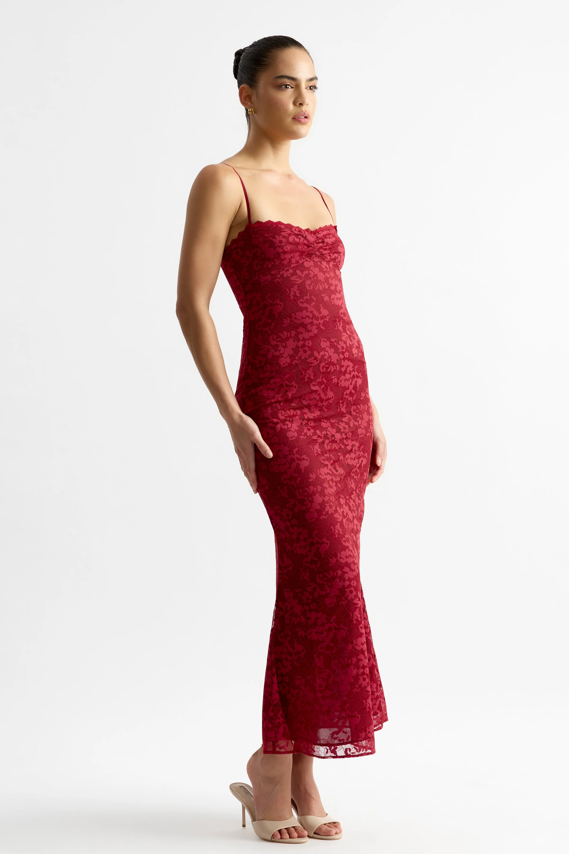 Annie Dress - Wine - Image 3