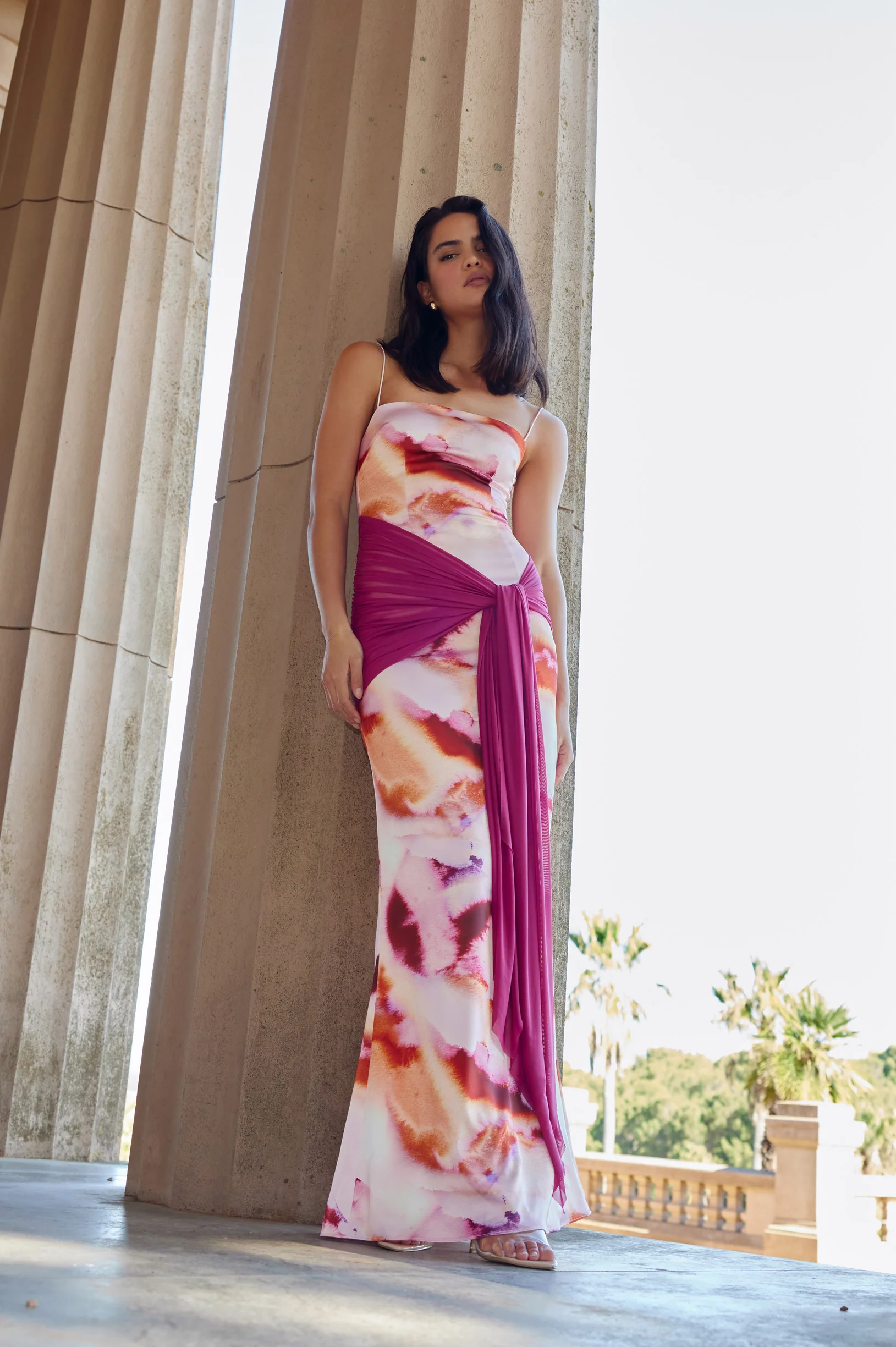 Ayla Dress - Pink Mineral Print - Image 2