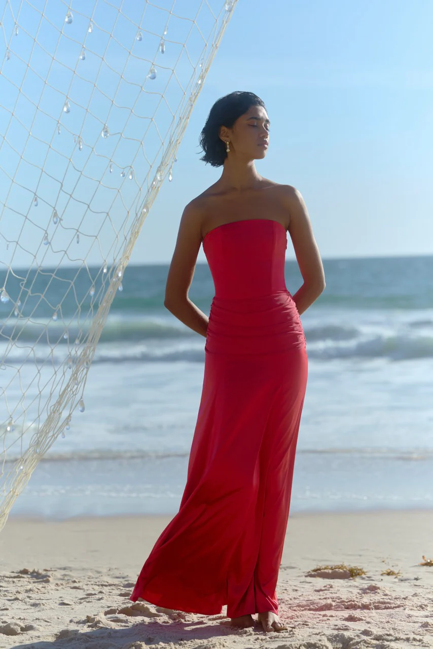 Celine Dress - Raspberry - Image 2