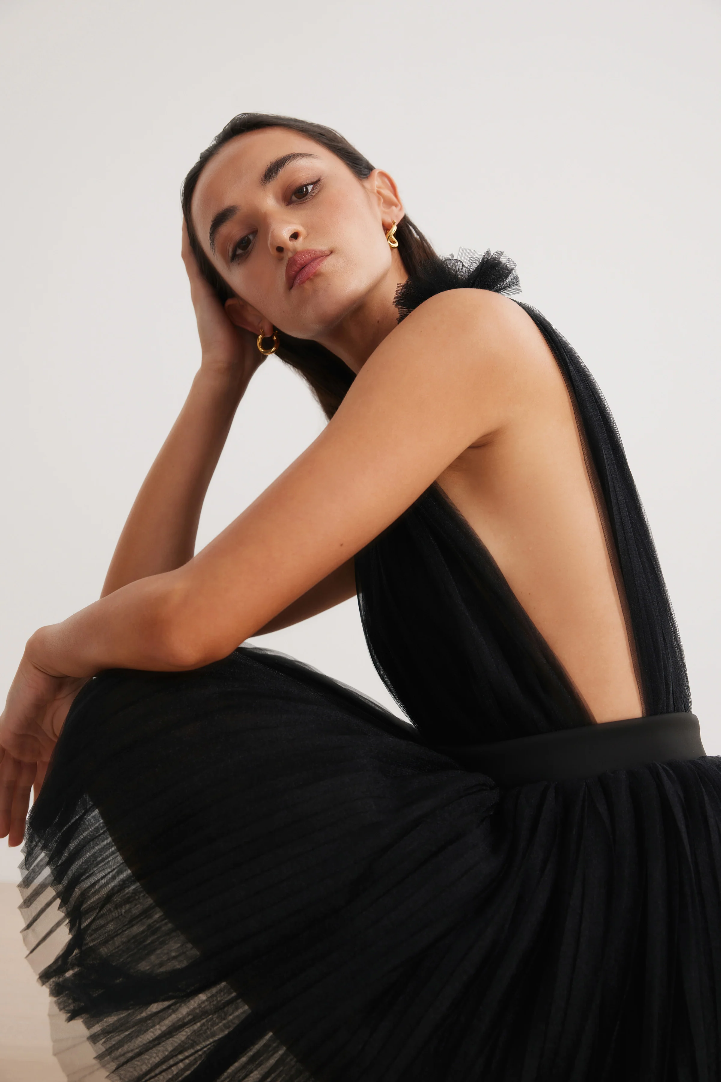 Charlize Dress - Black - Image 9