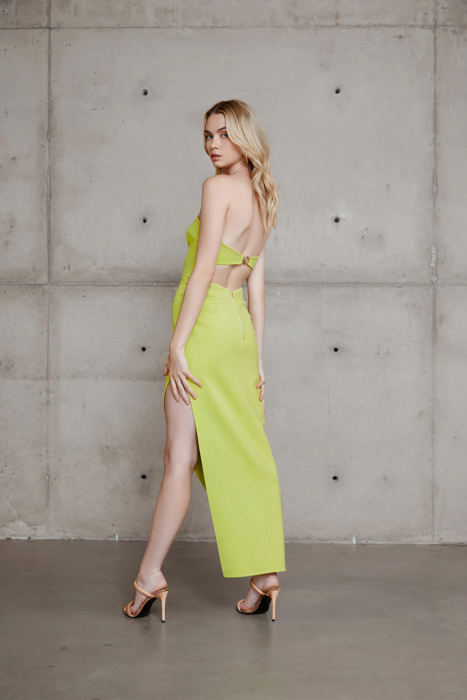 Deka Dress - Lime - Image 4
