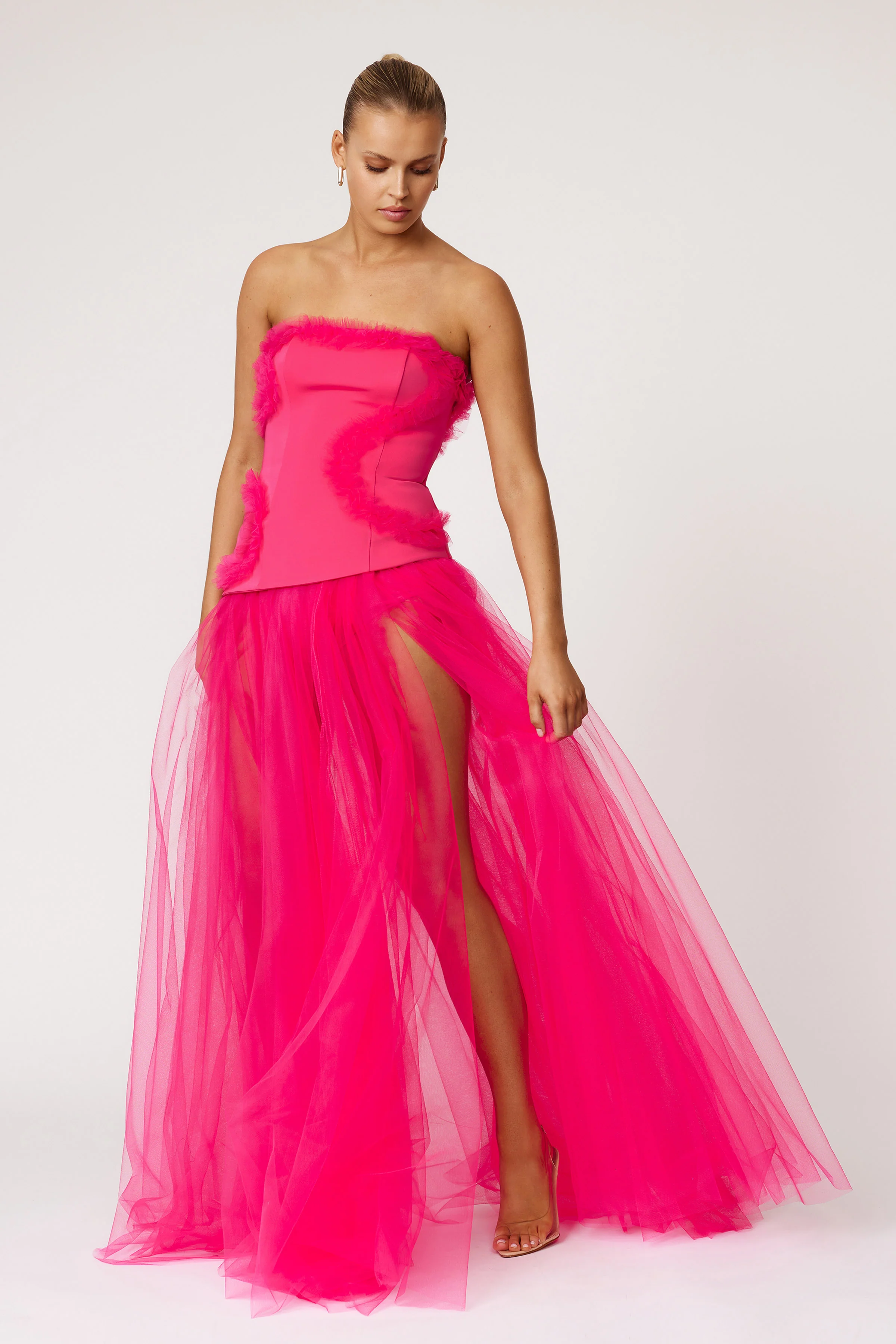 Emilie Dress - Raspberry - Image 3