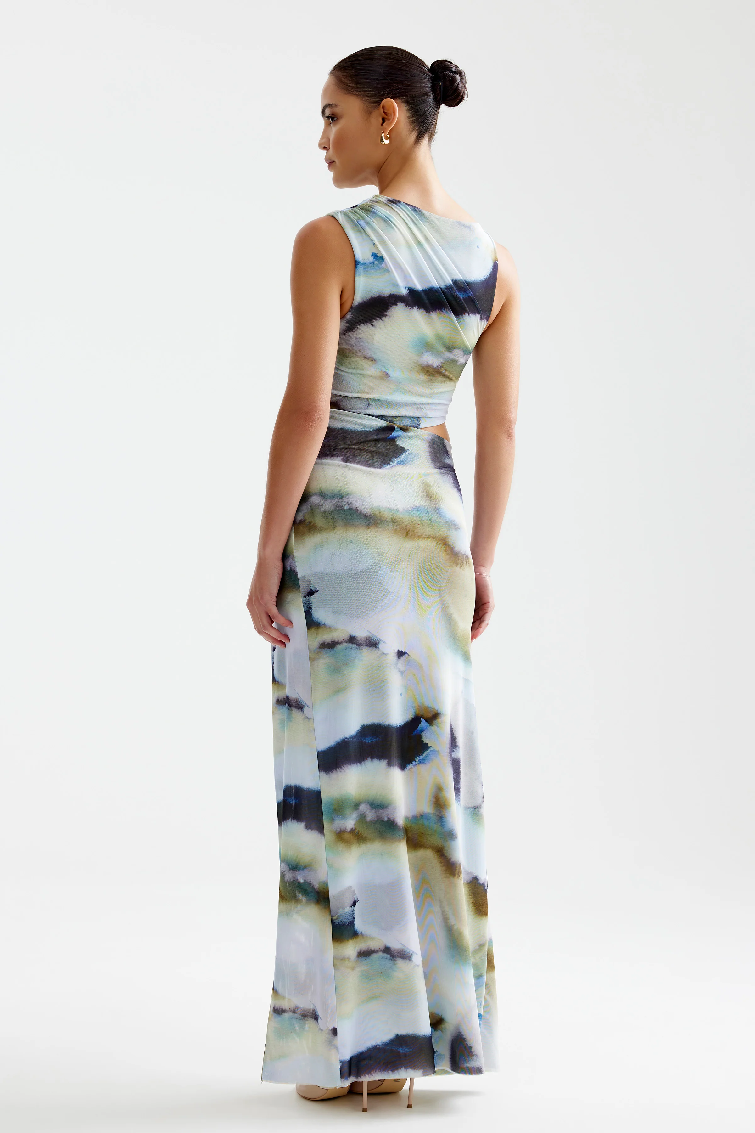Fiora Dress - Blue Mineral Print - Image 5