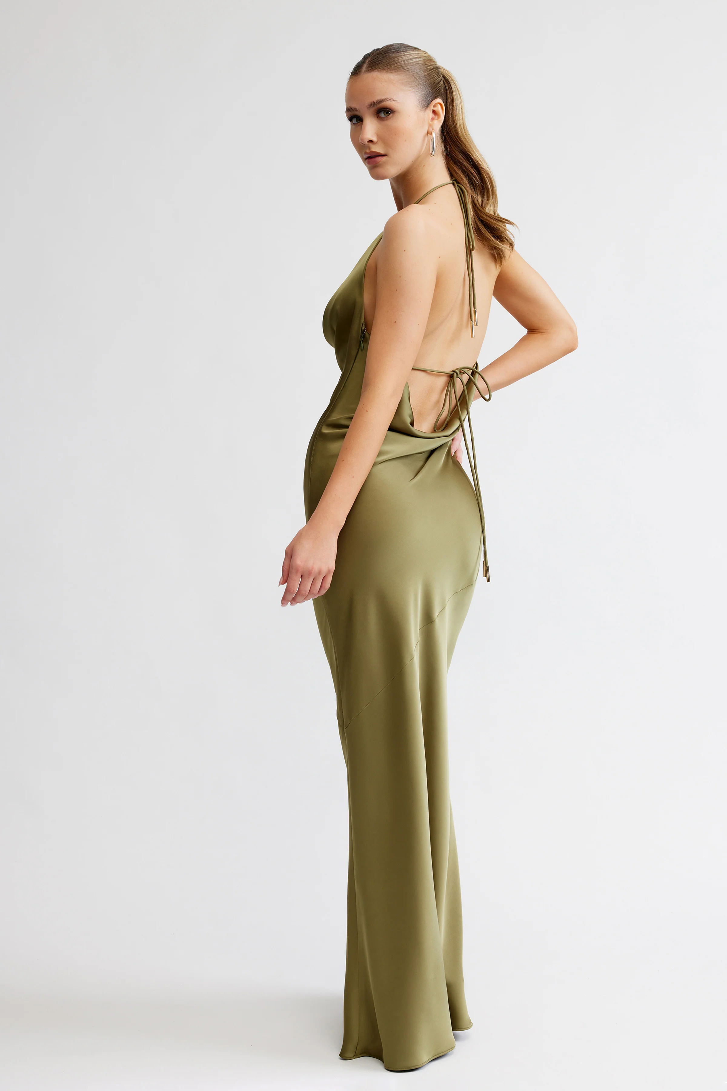 Freya Dress - Olive - Image 6