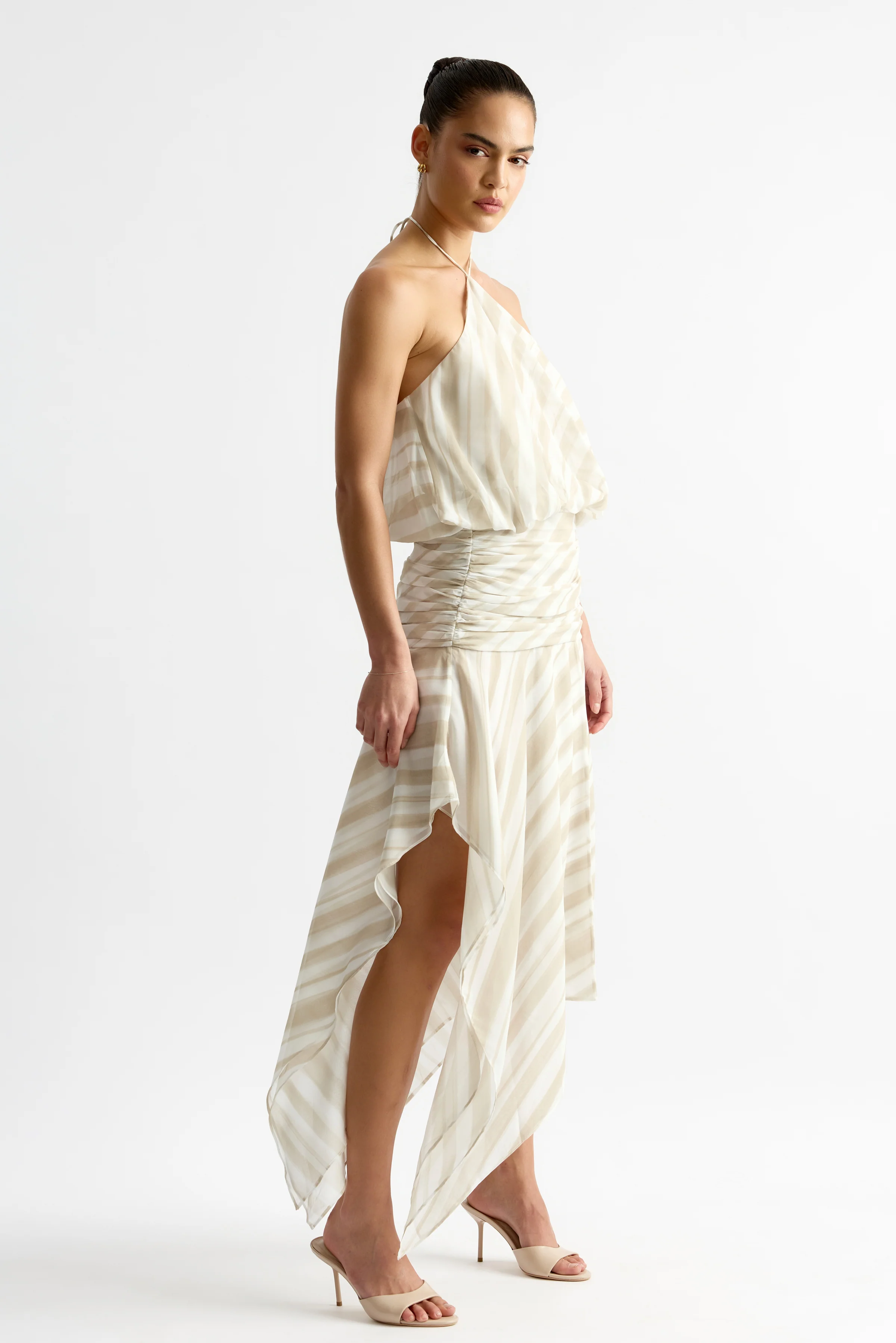 Jean Dress - Stripe Print - Image 3