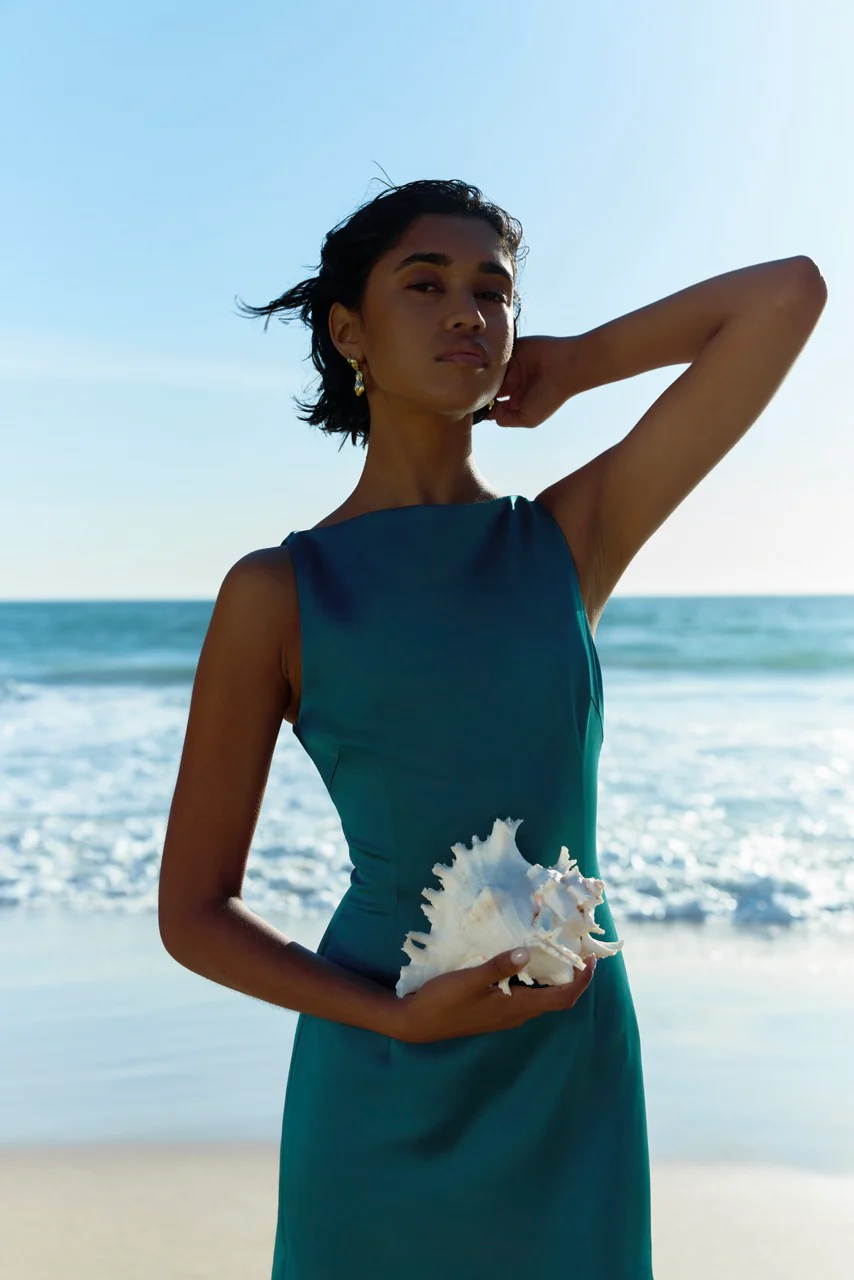 Julia Dress - Emerald - Image 2
