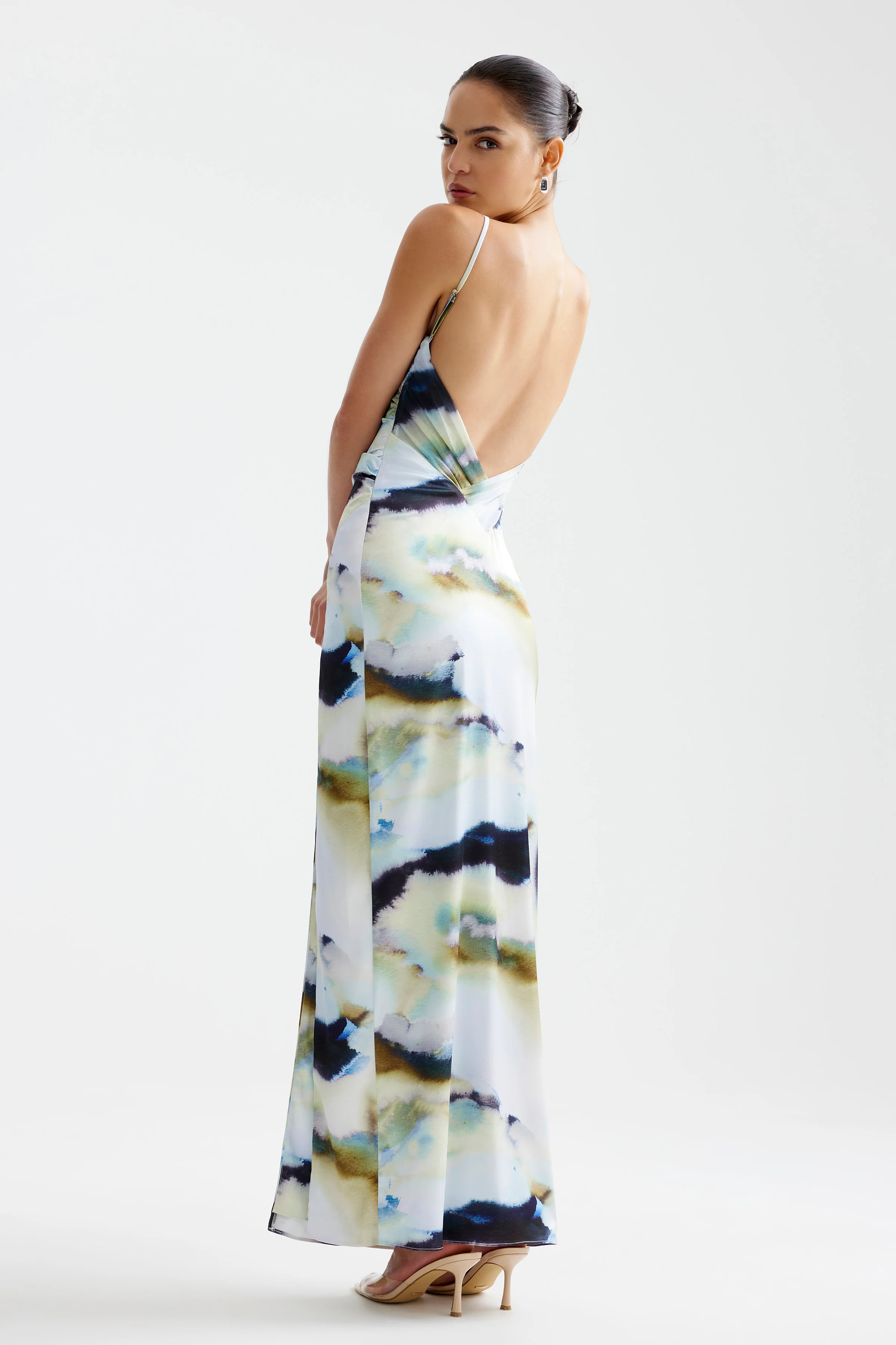 Kiri Dress - Blue Mineral Print - Image 3