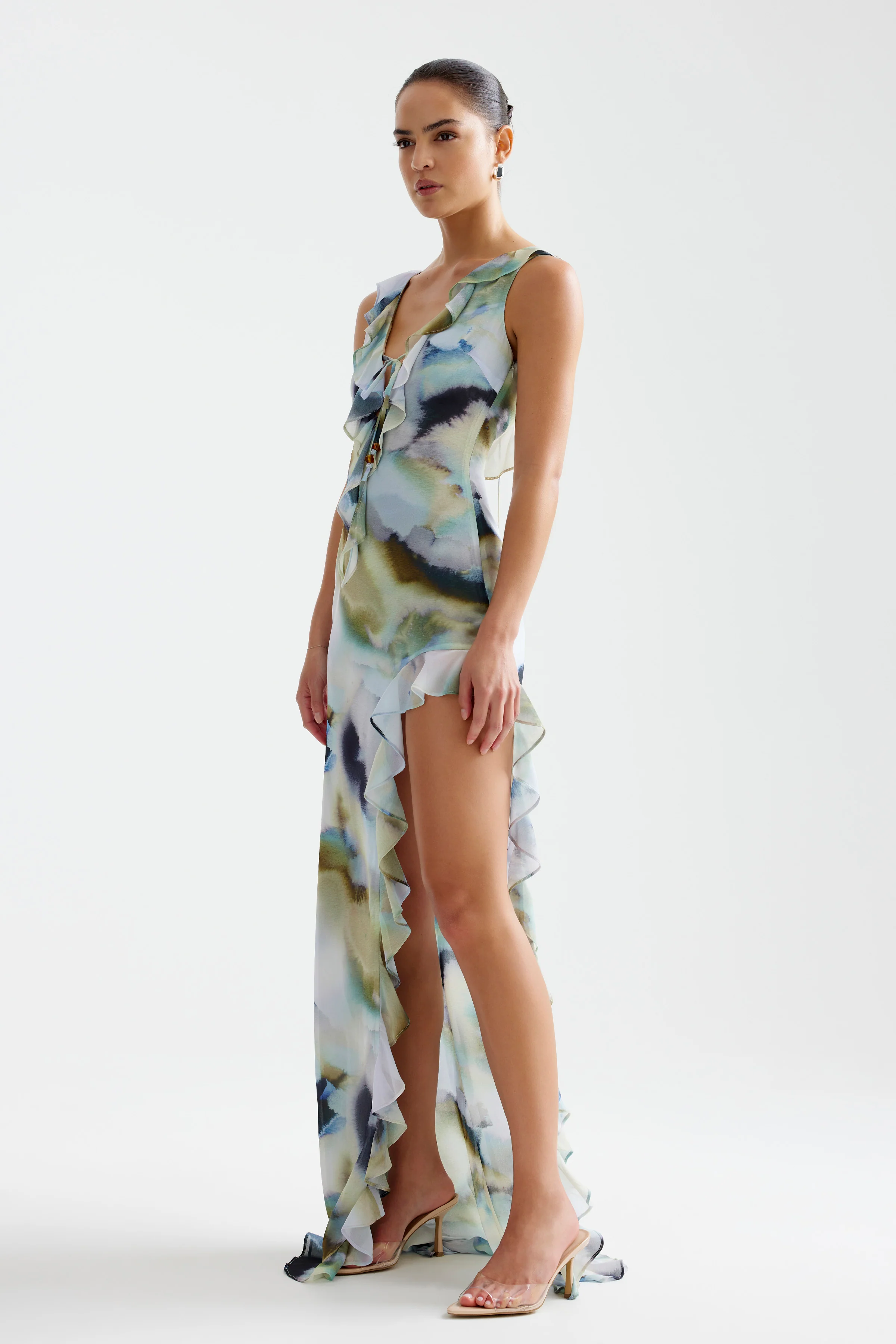 Laguna Dress - Blue Mineral Print - Image 5