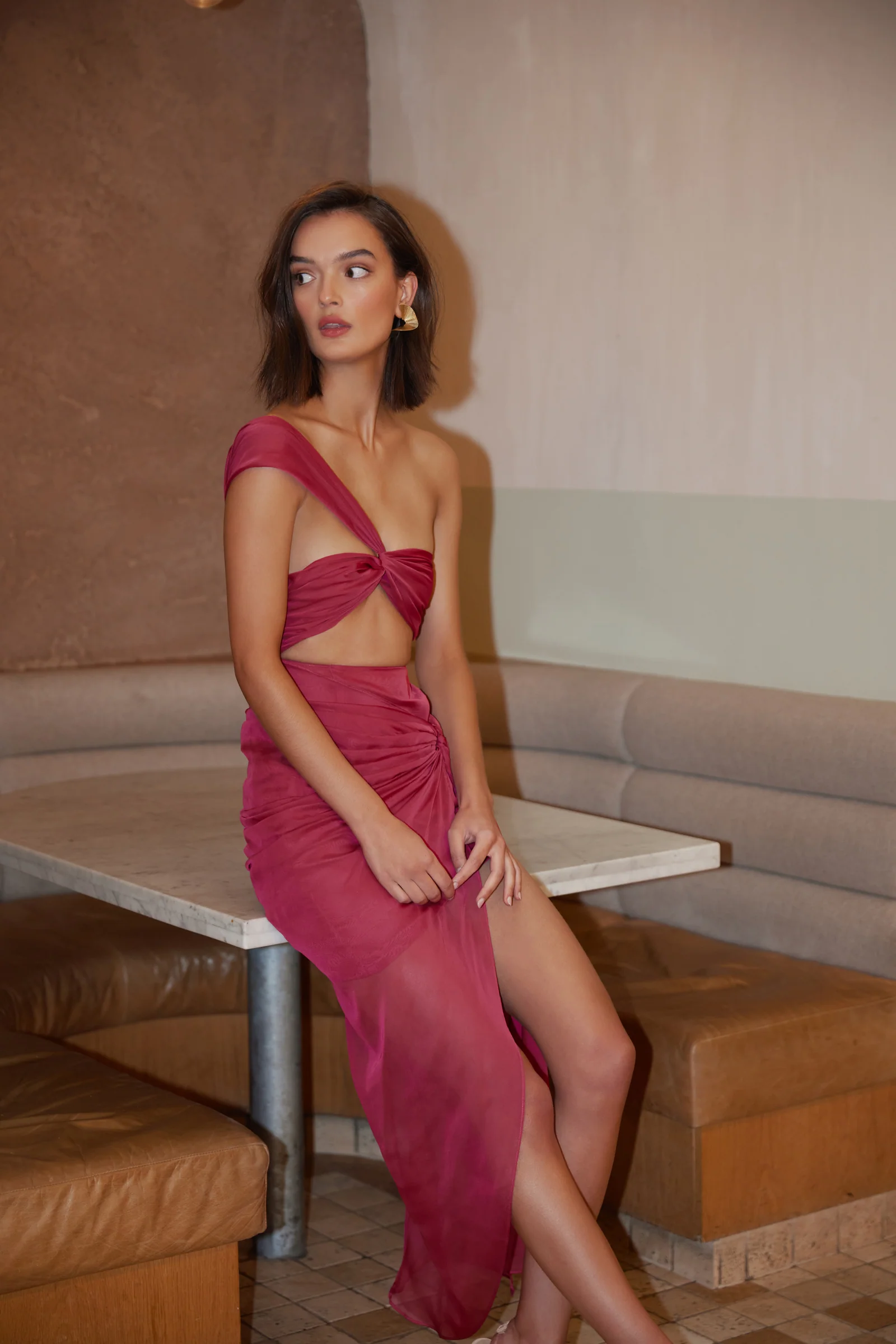 Lotus Dress - Raspberry - Image 2