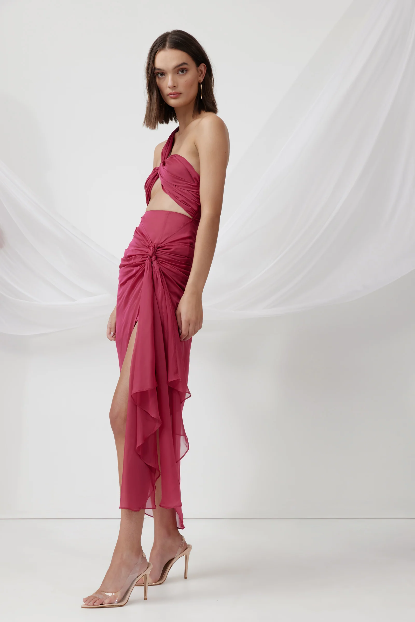 Lotus Dress - Raspberry - Image 3