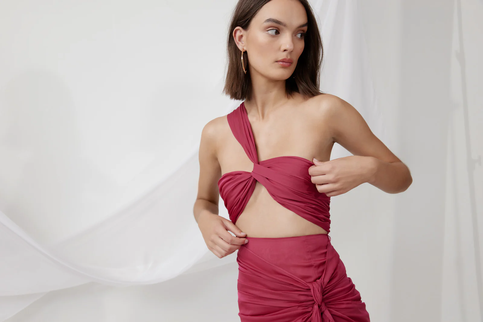 Lotus Dress - Raspberry - Image 8