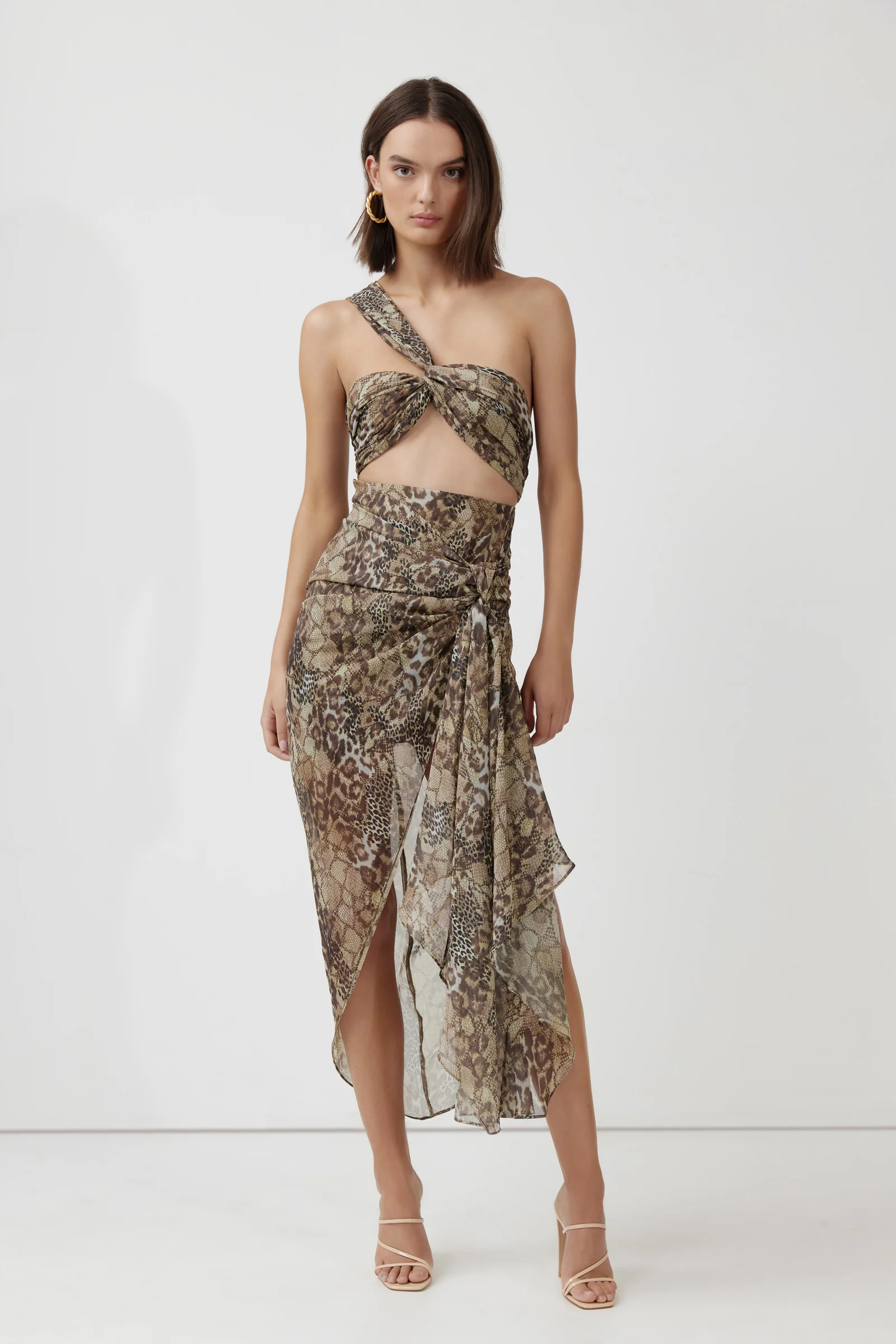 Lotus Dress - Wild Olive Print - Image 3
