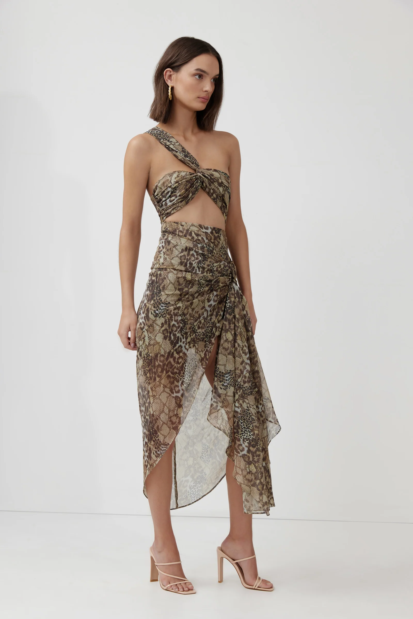 Lotus Dress - Wild Olive Print - Image 4