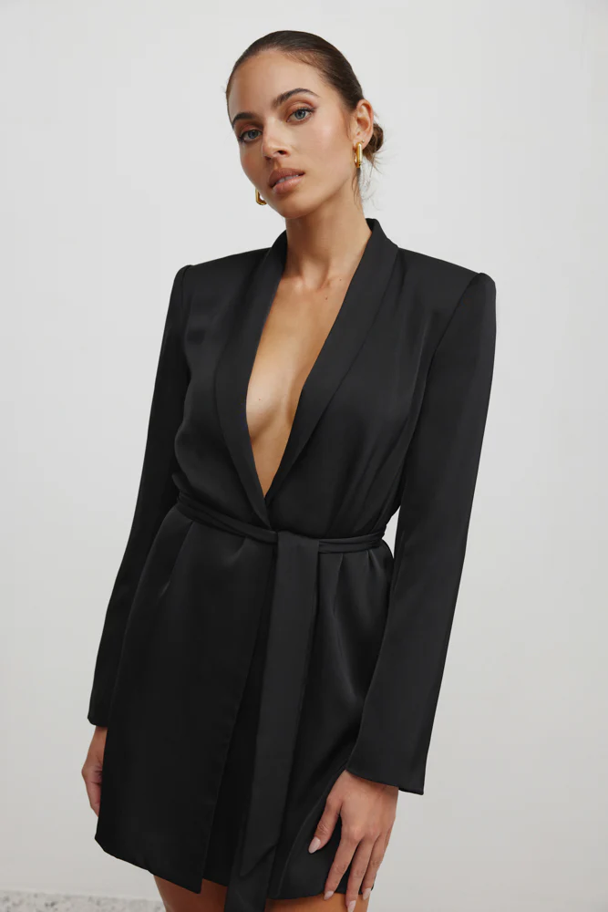 Lucio Jacket Dress - Black - Image 4