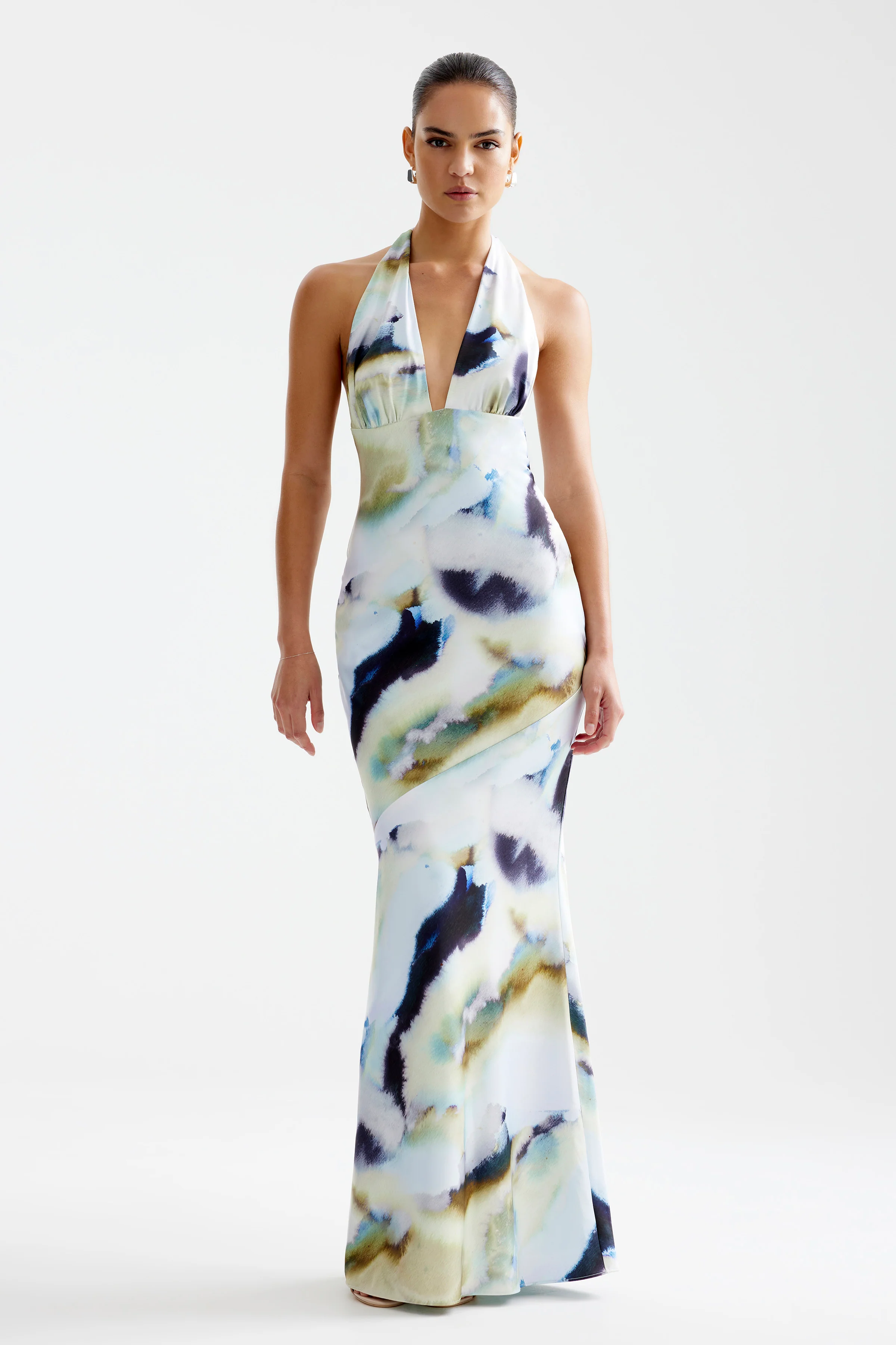 Novia Dress - Blue Mineral Print - Image 3