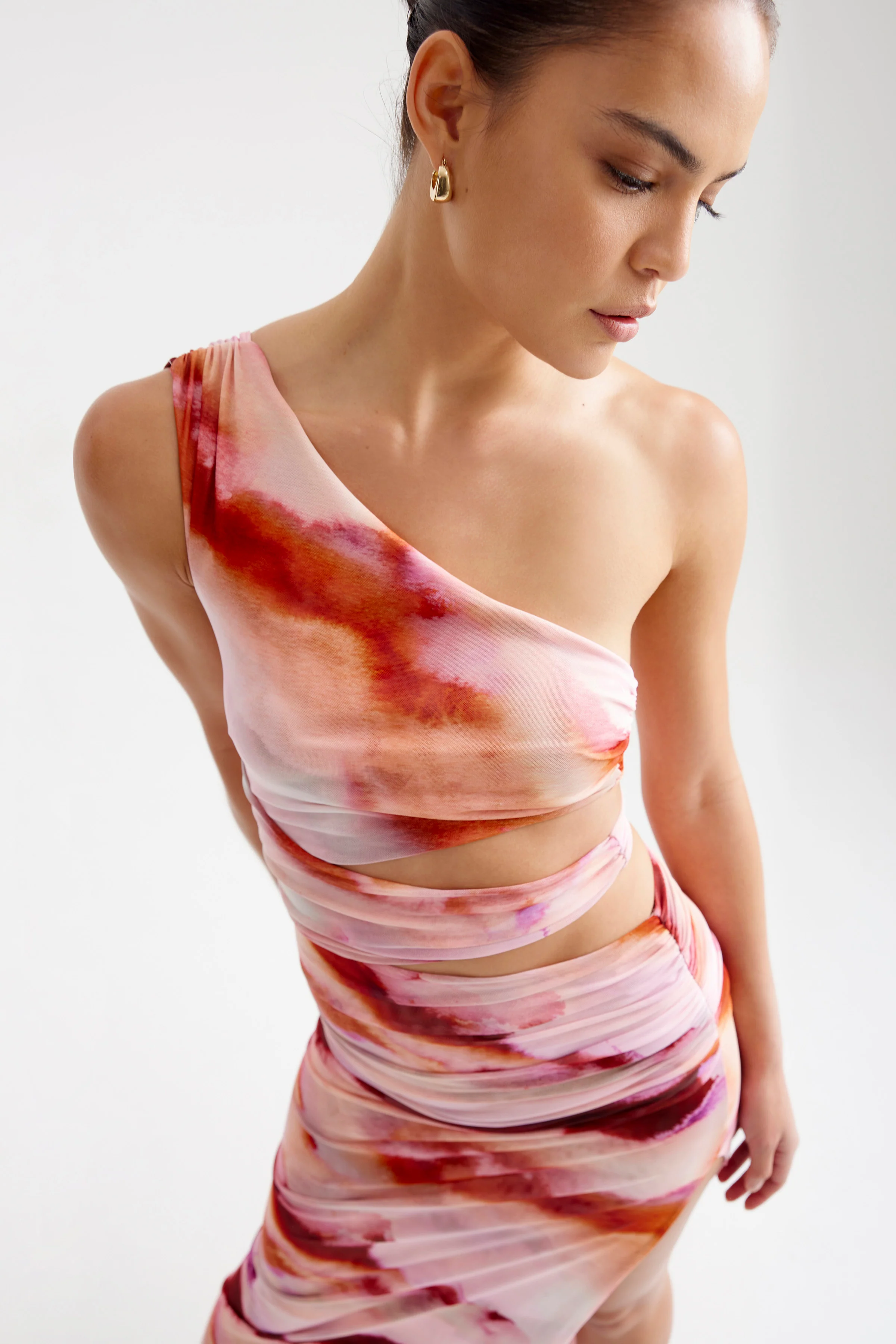 Nuri Dress - Pink Mineral Print - Image 3