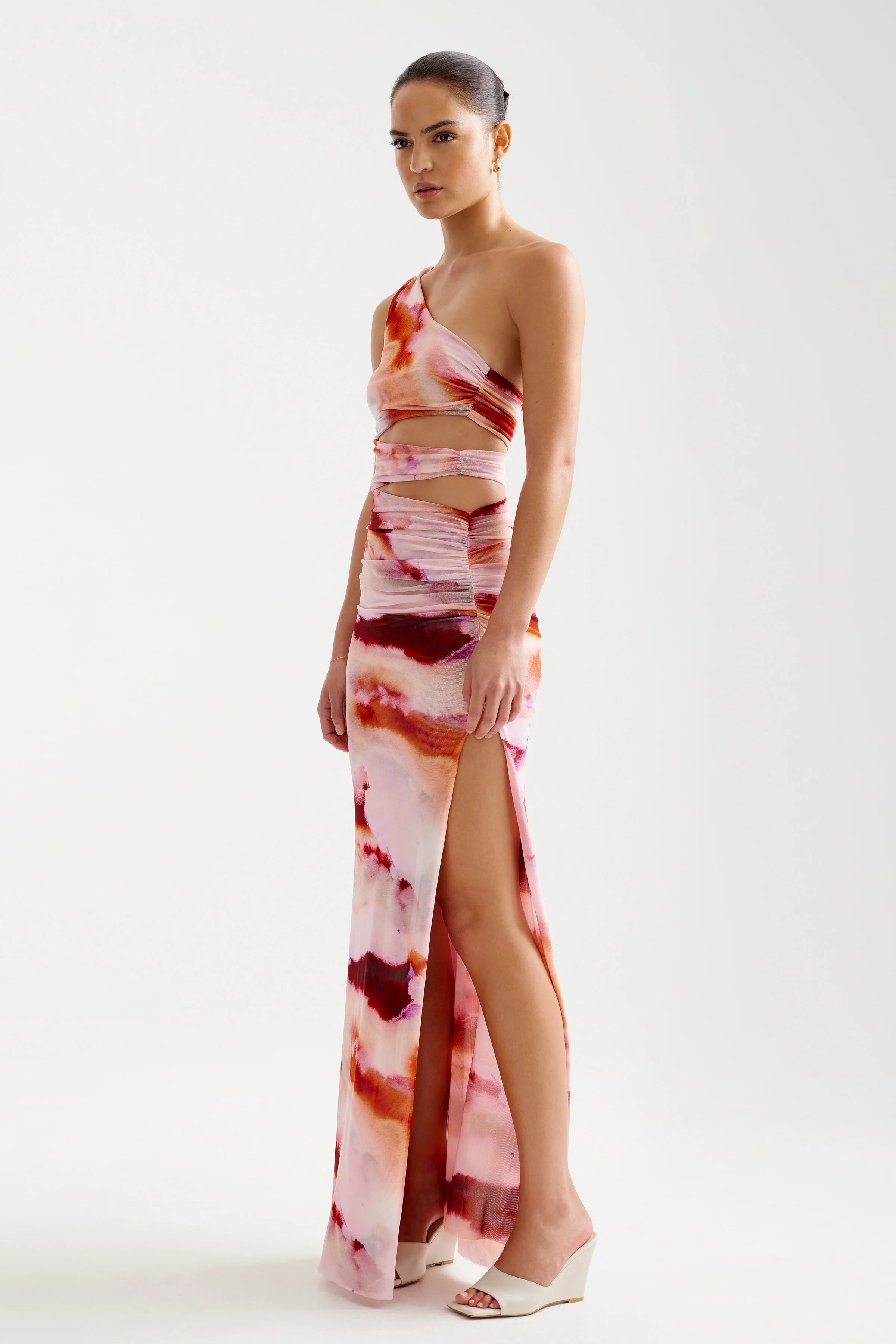 Nuri Dress - Pink Mineral Print - Image 4