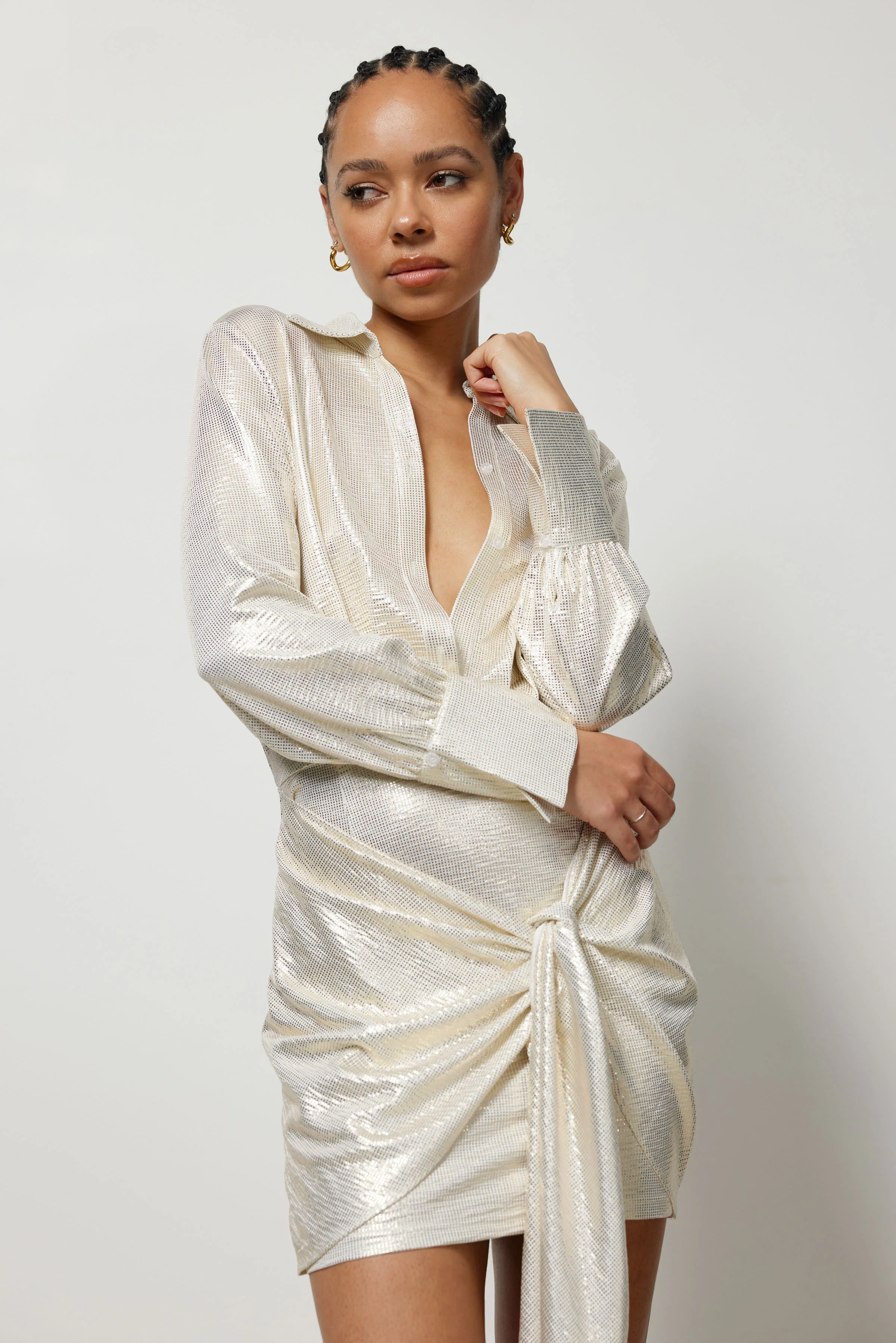 Pallas Dress - Metallic - Image 5
