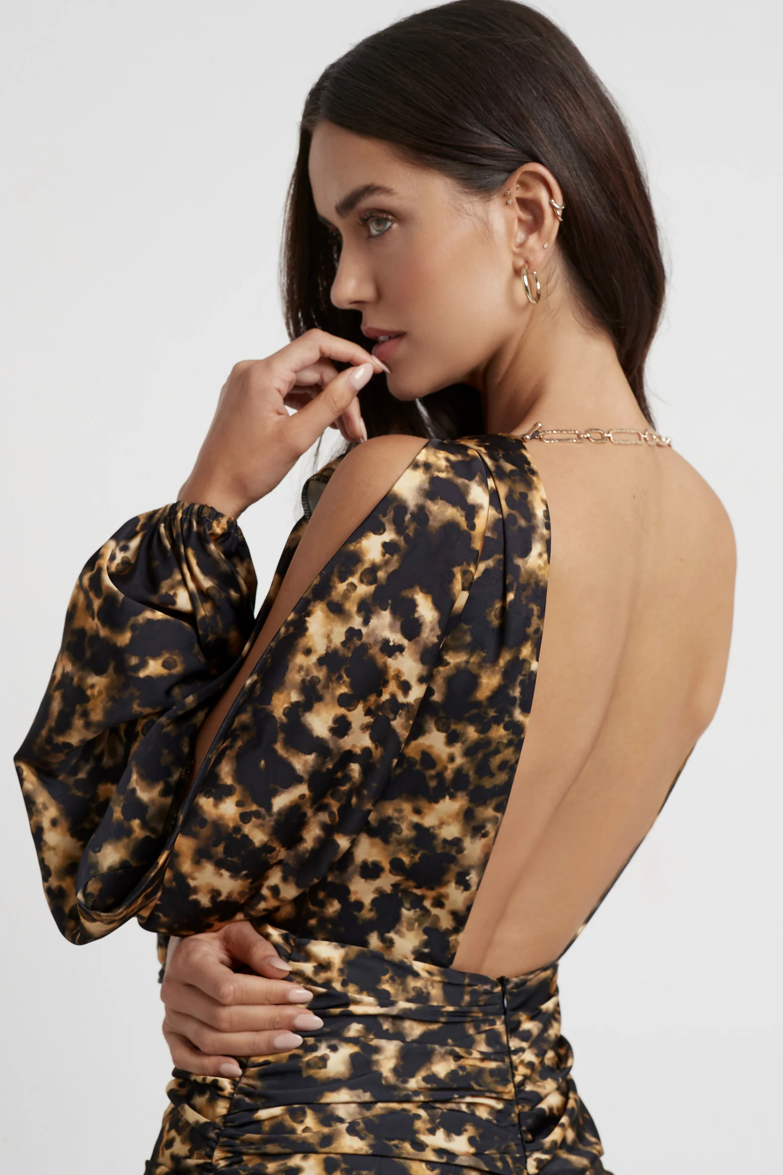 Rosario Dress - Honey Ink Print - Image 2