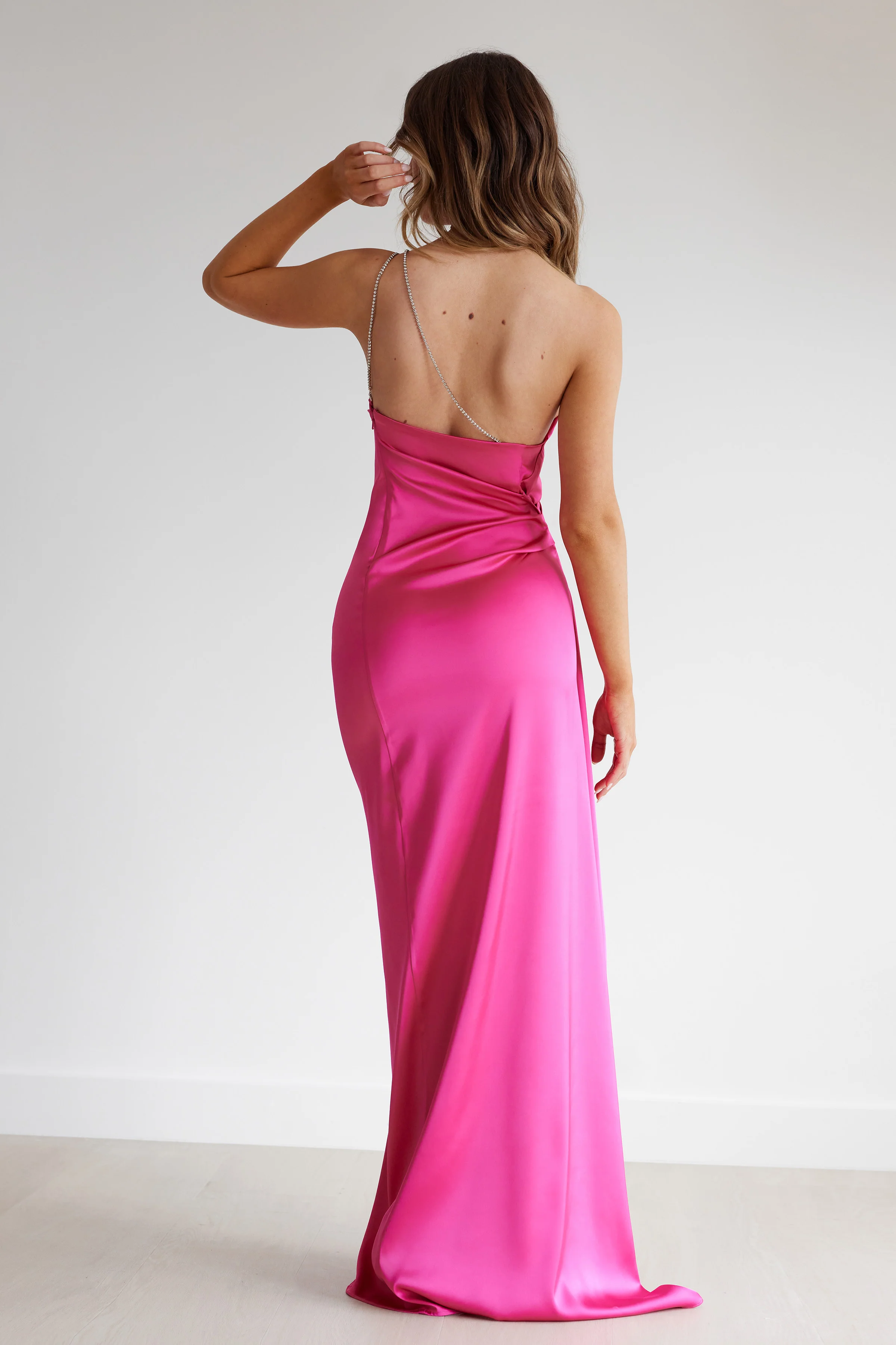 Samira Dress - Pink Diamante Strap - Image 7