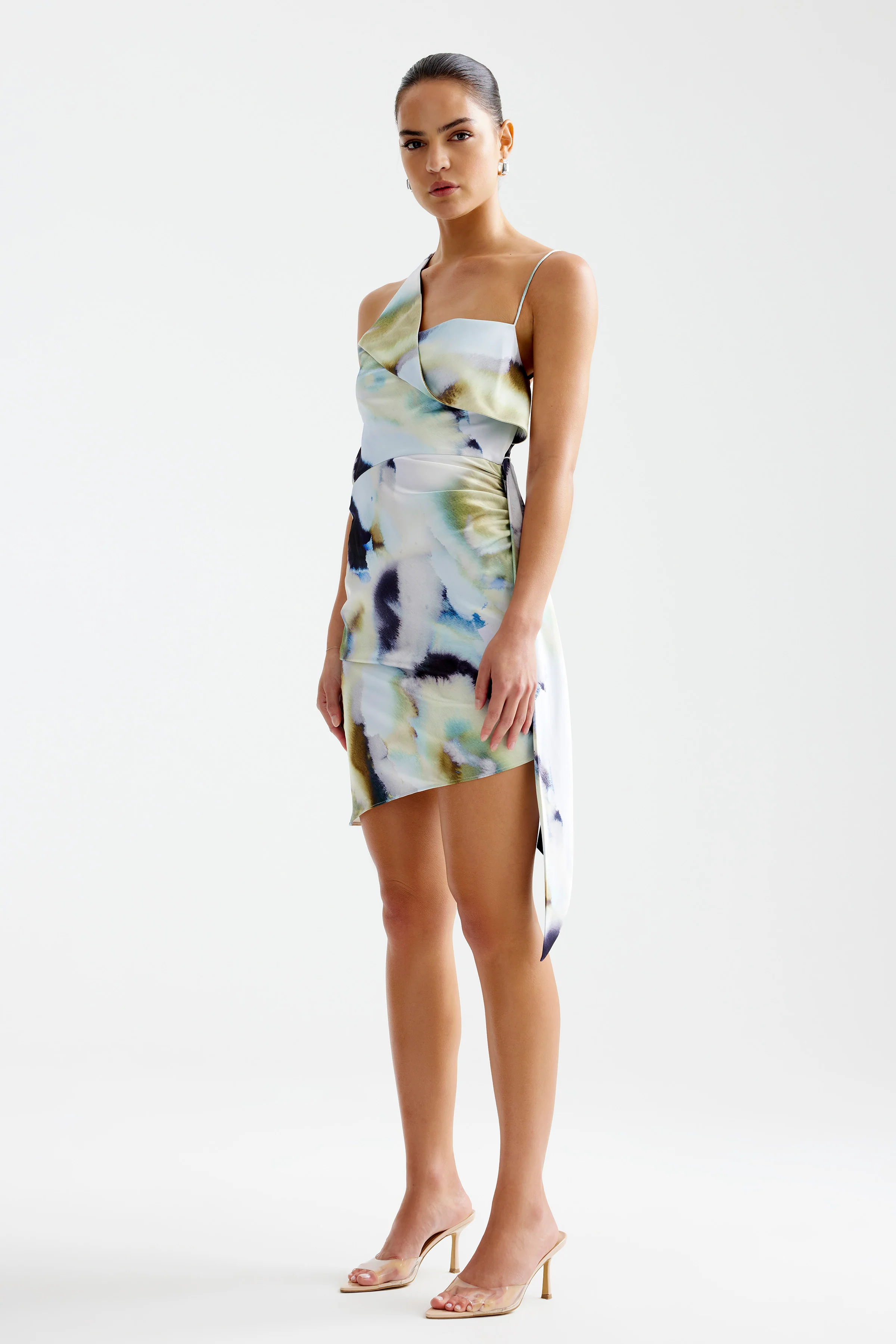 Sophie Dress - Blue Mineral Print - Image 4