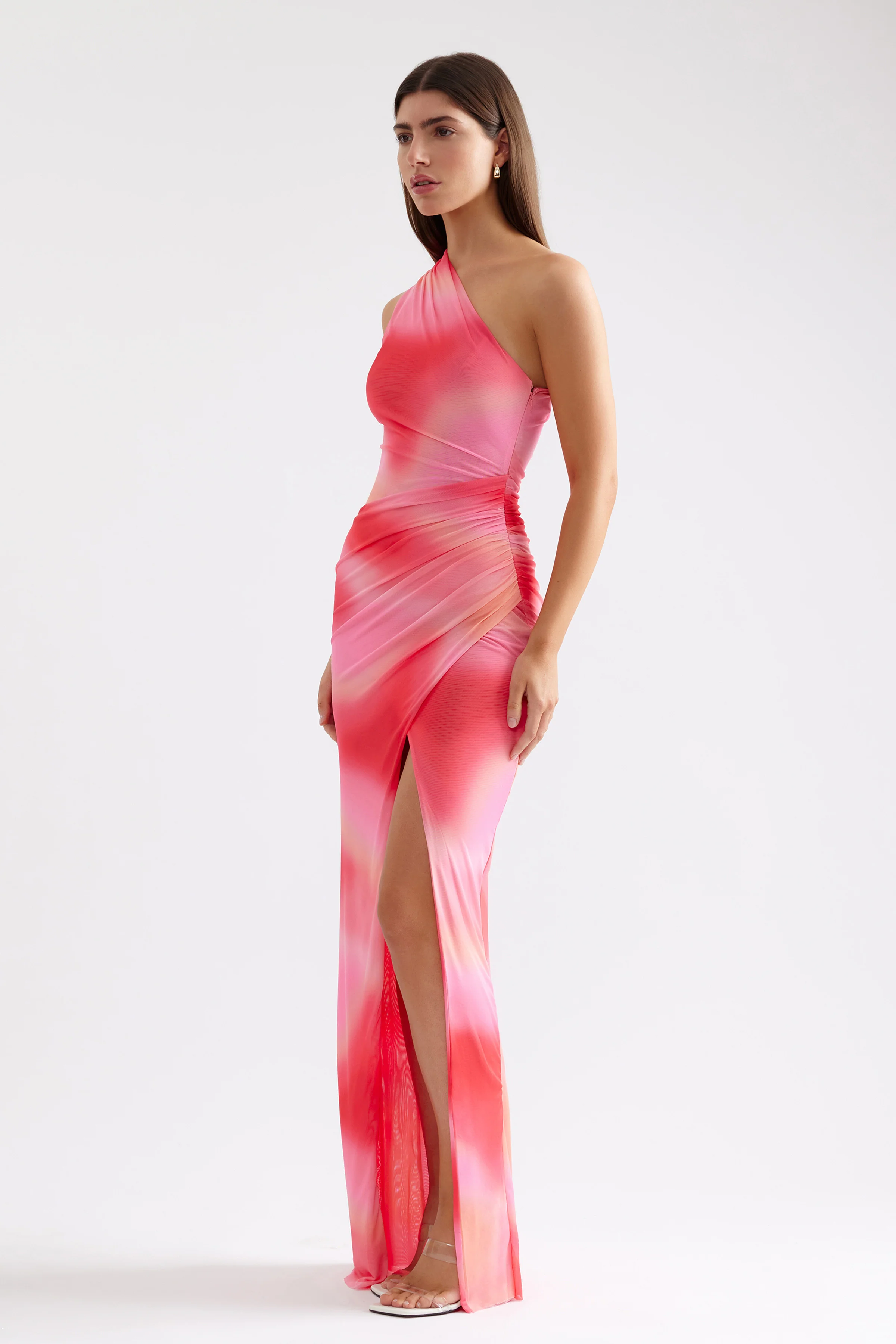 Viola Dress - Pink Marble Print - Image 4