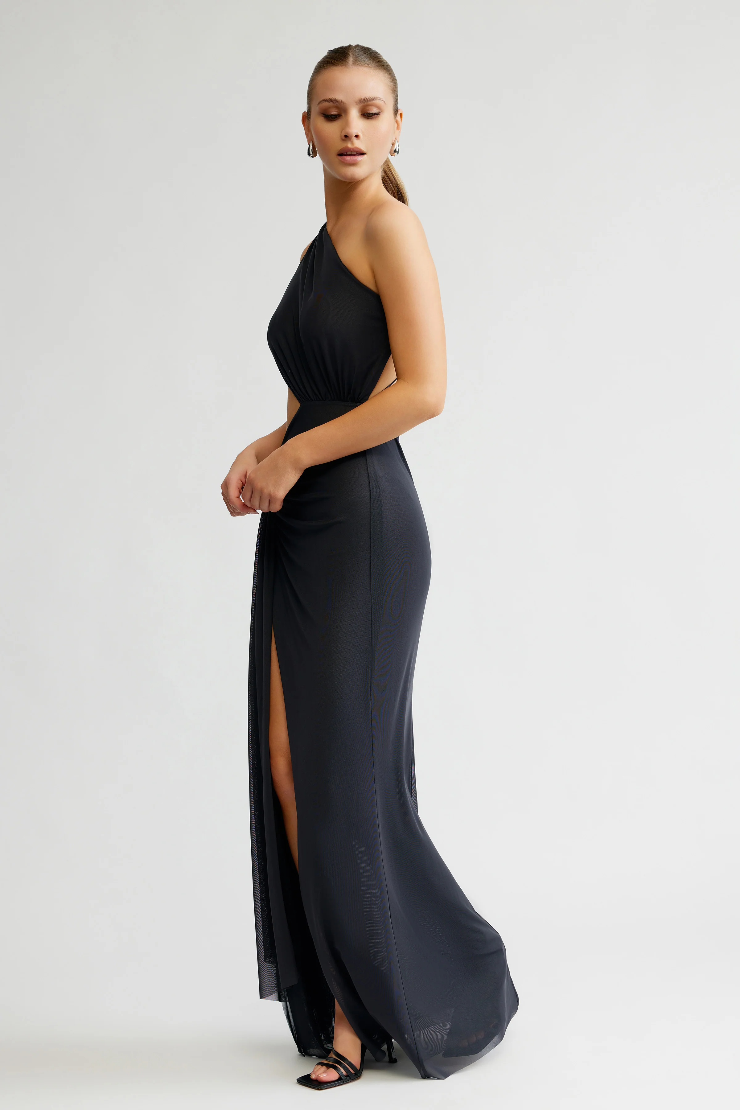 Zaniah Dress - Charcoal - Image 5