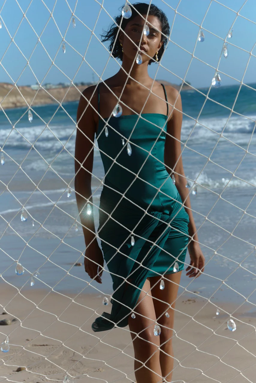 Zaya Dress - Emerald - Image 3